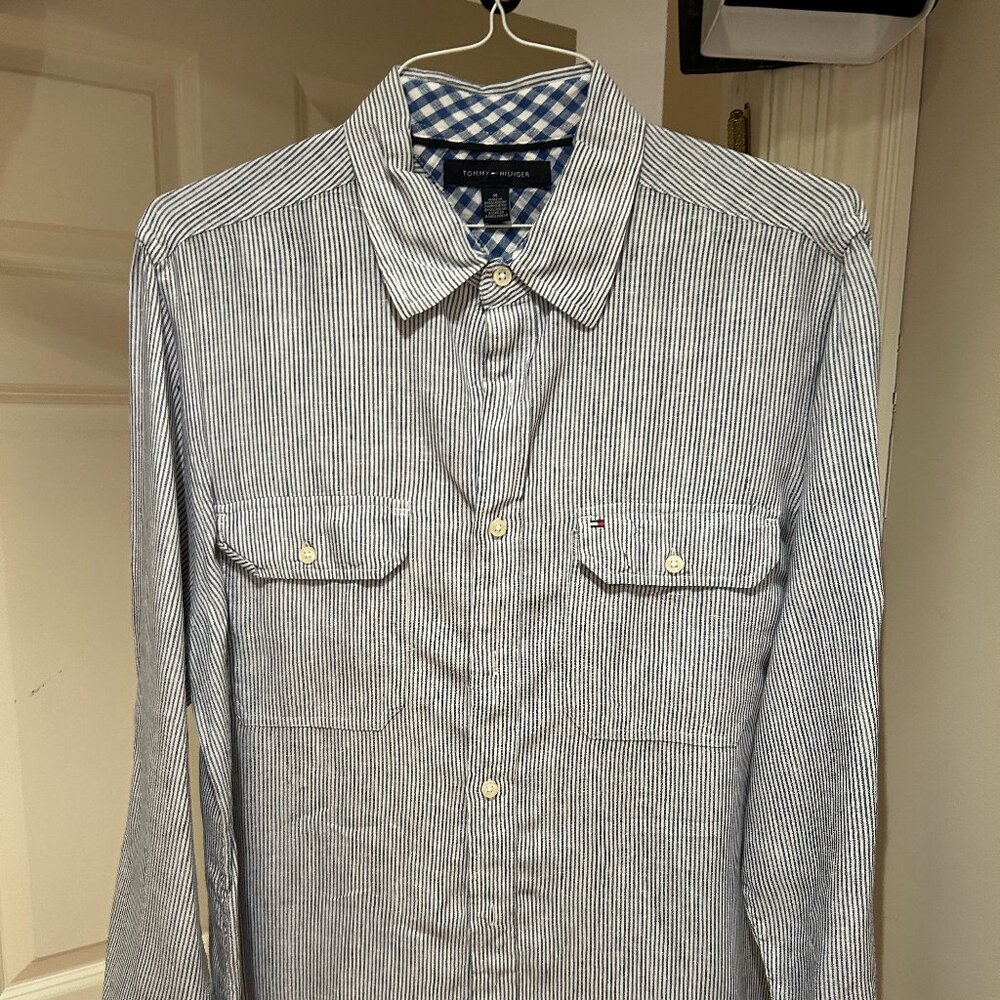 Tommy Hilfiger Vintage Linen Striped Button-Down